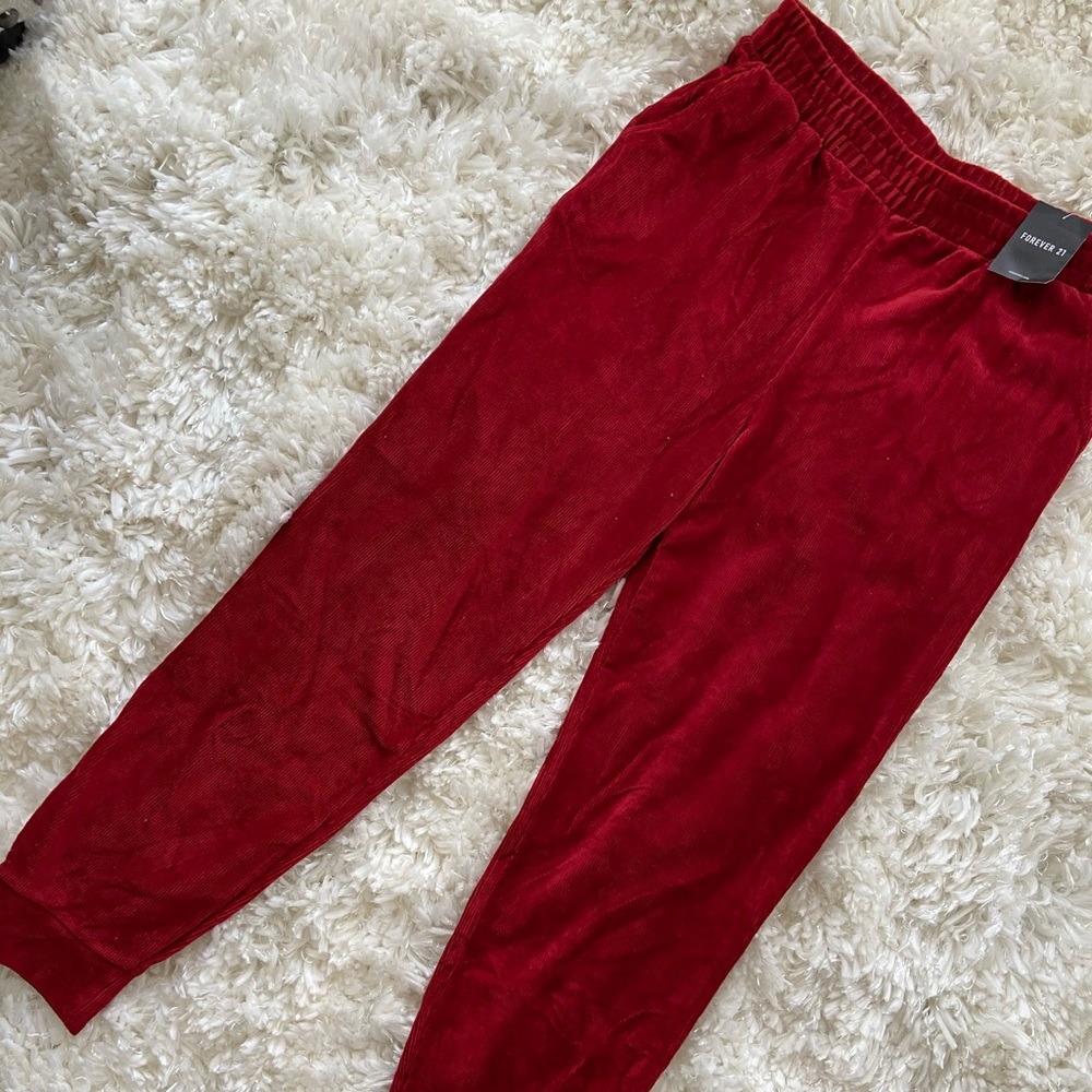 Red Velvet Joggers